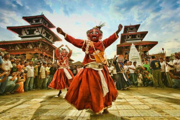 Dancing god, nepali culture
